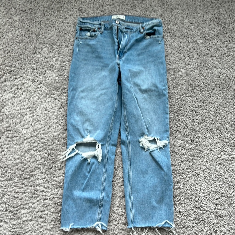 Abercrombie mom jeans high rise